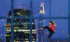 A woman climbing a wall at 22 Bishopsgate